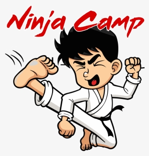 Boy Doing Karate Clipart - Clipart Karate Cartoon, HD Png Download, Free Download