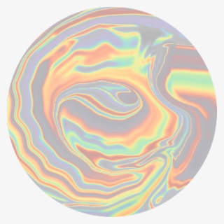 Orange Green Beige Blue Circle Swirl Marble Holo Rainbo - Circle, HD Png Download, Free Download