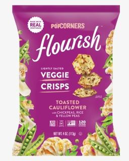 Lightly Salted Toasted Cauliflower With Chickpeas, - Popcorners Flourish, HD Png Download, Free Download