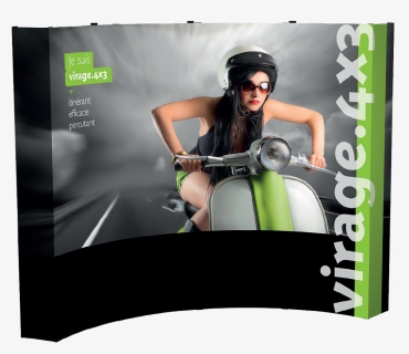 10ft Virage Curved Pop-up - Kiosque D Exposition Pliable Léger, HD Png Download, Free Download