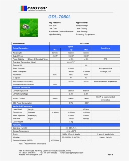 532nm To-can Green Laser Diode - มนต์ พระ กาฬ หลวง ปู่ สรวง, HD Png Download, Free Download