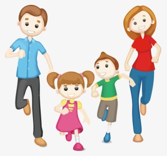 Transparent Family Day Cartoon People Playing With - Family Clipart, HD Png Download, Free Download