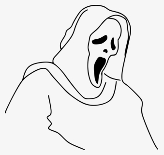 Ghostface Drawing, HD Png Download, Free Download