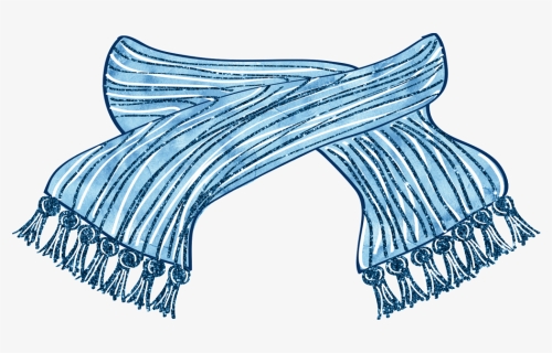 Winter Blue Scarf Png Images - Transparent Background Scarf Clipart, Png Download, Free Download