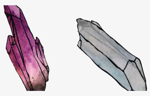 Vector Crystal Watercolor Png Free - Sketch, Transparent Png, Free Download