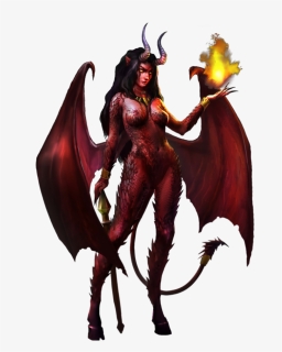 Demon Devil Female Woman - Female Devil, HD Png Download, Free Download