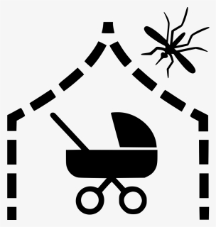 Baby Carriage - Mosquito Net Clip Art, HD Png Download, Free Download