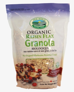 100% Organic Raisin Flax Granola - Food, HD Png Download, Free Download