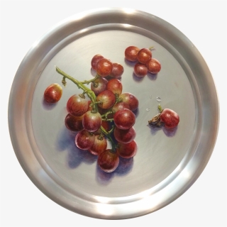 Grapes And Raisins, Oil On Aluminum, 11 Inches Diameter, - Seedless Fruit, HD Png Download, Free Download