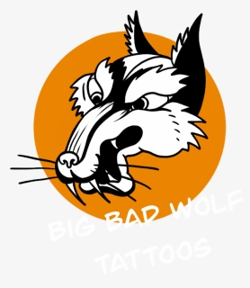 Big Bad Wolf Tattoos - Illustration, HD Png Download, Free Download