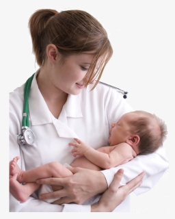 Baby In Nurses Arm, HD Png Download, Free Download