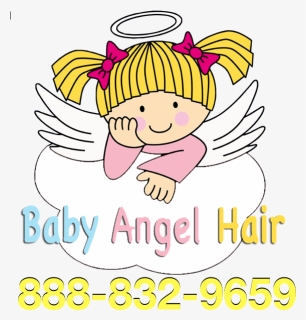 Baby Angel Hair Head Lice Removal Services - Cartoon, HD Png Download, Free Download