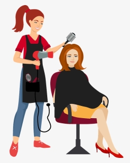 Hairdresser Clipart - Cartoon, HD Png Download, Free Download