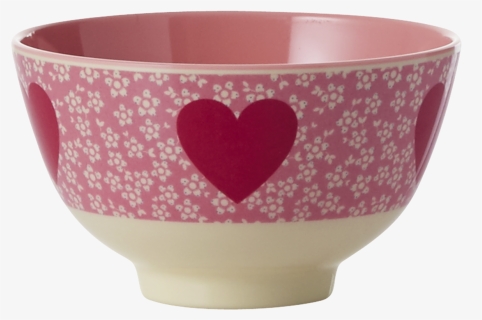 Lovely Heart Melamine Printed Bowl By Rice Dk Coming - Ceramic, HD Png Download, Free Download
