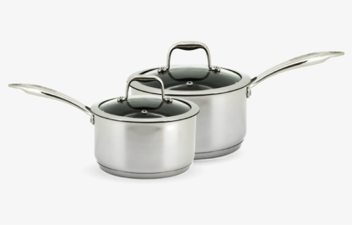 Neoflam Stainless Steel 2 X 18cm Sauce Pan Induction - Lid, HD Png Download, Free Download