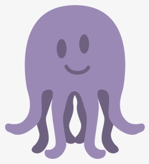 Smiling Octopus Clipart - Cartoon, HD Png Download, Free Download