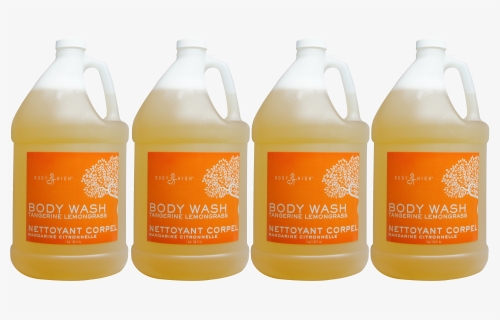 4 Gallon Body Wash- Tangerine Lemongrass Free Shipping - Glass Bottle, HD Png Download, Free Download