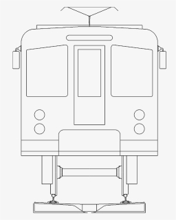 Drawing Train Front - Technical Drawing, HD Png Download, Free Download