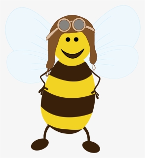 Pilot Bee Image - Cartoon, HD Png Download, Free Download