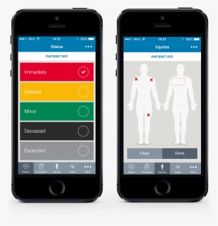 Ger Hc Patient Tracking Iphone Triage And Injury Screens - Smartphone, HD Png Download, Free Download