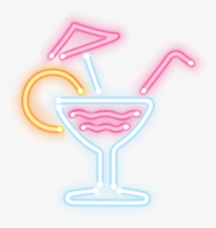 Transparent Coctail Png - Neon Drinks Sign Png, Png Download, Free Download