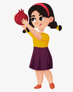 Girl On Rosh Hashanah Clipart, HD Png Download, Free Download