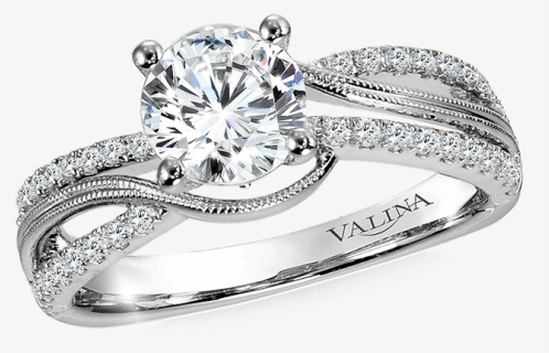 Valina Diamond Split Shank Engagement Ring Mounting - Pre-engagement Ring, HD Png Download, Free Download