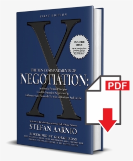 The Ten Commandments Of Negotiation E-book Pdf - Graphic Design, HD Png Download, Free Download