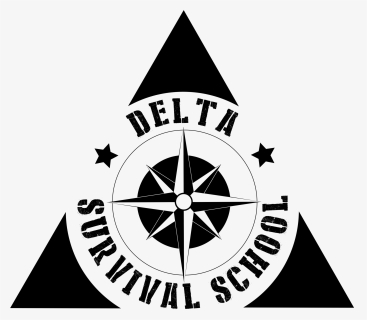 Logo Delta Survival School-black - Emblem, HD Png Download, Free Download