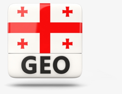 Square Icon With Iso Code - Georgia Flag, HD Png Download, Free Download