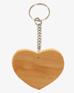 Wooden Heart Shape Key Ring - Heart Shape Key Ring, HD Png Download, Free Download