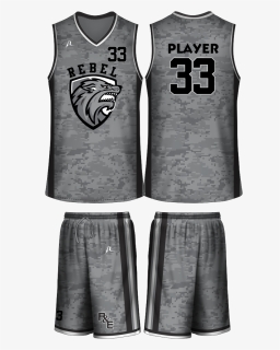 Jersey Design Basketball Grey, HD Png Download, Free Download