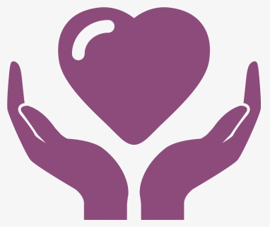 Hands Holding Heart Icon Clipart , Png Download - Silhouette Heart In Hands, Transparent Png, Free Download