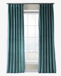 Beautiful Handmade Lined Eyelet Curtains In A Modern - Sheer Curtains Teal, HD Png Download, Free Download