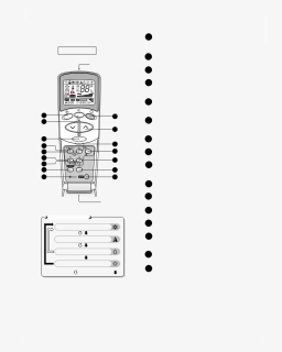 Lg Air Conditioner Remote Control Manual, HD Png Download, Free Download