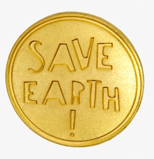 Save Earth Pin, Gold, HD Png Download, Free Download