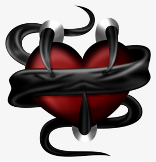 Tubes Coeurs Clean Heart, Heart Background, With All - Black Heart, HD Png Download, Free Download
