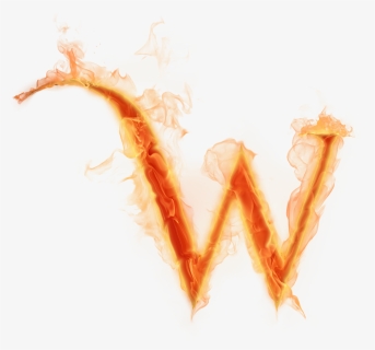 Fire Letter W Png, Transparent Png, Free Download