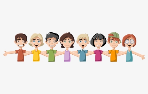 And Hands Men Young Illustration Royalty-free Holding - Young People Cartoon Png, Transparent Png, Free Download