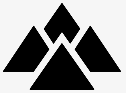 Rm Mountains Black - Triangle, HD Png Download, Free Download