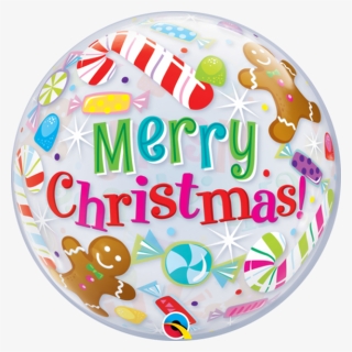 Merry Christmas Bubble Balloon, HD Png Download, Free Download