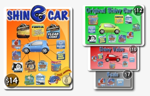 Shiny Car Soft Touch Menu 1200×650 - City Car, HD Png Download, Free Download