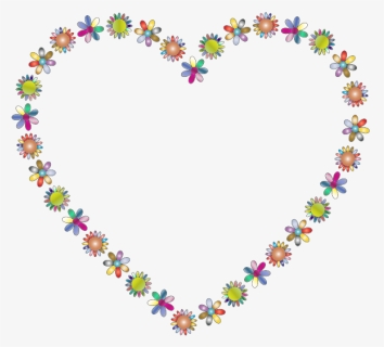 Floral Love Frame - Chromatic Flower Vector, HD Png Download, Free Download
