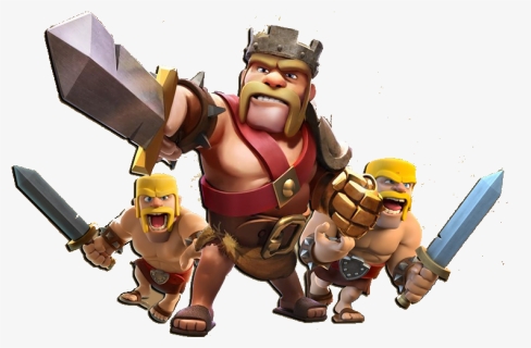 Hero Illustration - Clash Of Clans Barbarian King Png, Transparent Png, Free Download