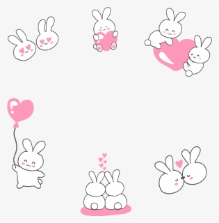 #bunny #cutebunny #frame #cute #cuteframe #bunnyframe, HD Png Download, Free Download