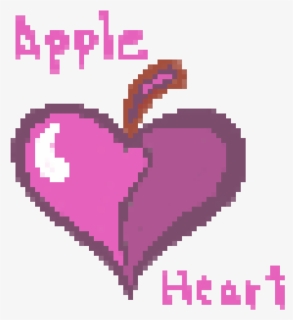 Apple Heart With White Bakcground, HD Png Download, Free Download