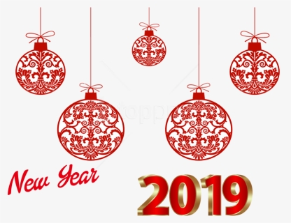 Free Png New Year 2019 Png Images Transparent - Clipart Christmas Balls Png, Png Download, Free Download
