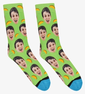 Transparent Cartoon Taco Png - Socks With Your Face On Them, Png Download, Free Download