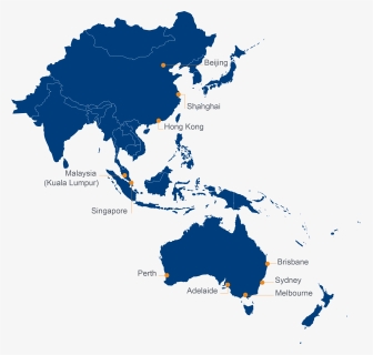 Asia Pacific Map Png, Transparent Png, Free Download