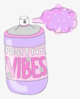 #interesting #stickers #tumblr #positive #vibes #girly - Positive Vibes Spray, HD Png Download, Free Download